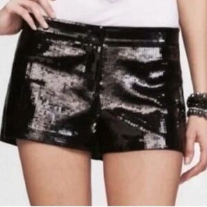 Express Black Sequin Women's Shorts size 6